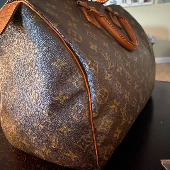Ask Auth Louis Vuitton Speedy 35 6piece accessory package PRISTINE CONDITION 👜 - Picture 6 of 10